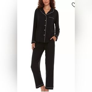 Nwt Flora by Flora Nikrooz Women's Annie 2 Piece Notch Long Sleeve Top and K…